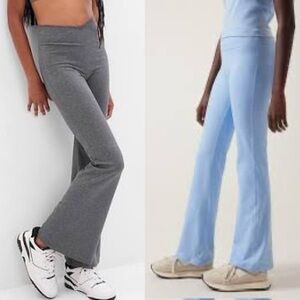 2 pairs of Kid’s size 12 Flared Leggings-Athleta Girl & Gap Teen